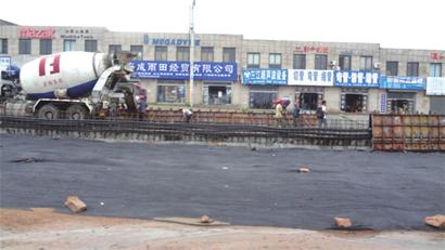 重慶路改造李滄段施工現場