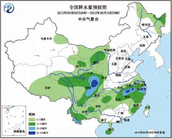 北方大部地區降溫降雨