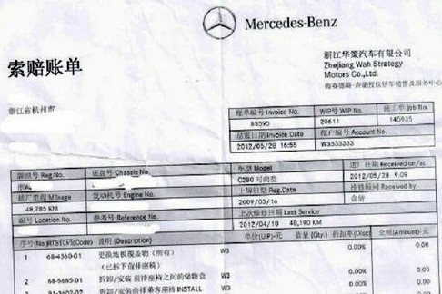 奔馳C級車甲醛超標(biāo)四倍多 車主戴口罩開車
