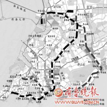 青島地鐵3號線施工達6成2號線近期動工 大動脈初現