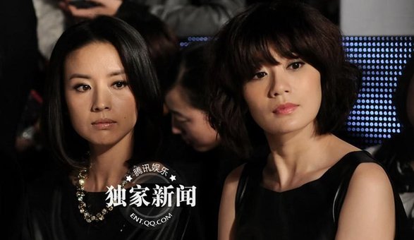 董潔現身哭泣談婚變 帶近20名黑衣保鏢護駕