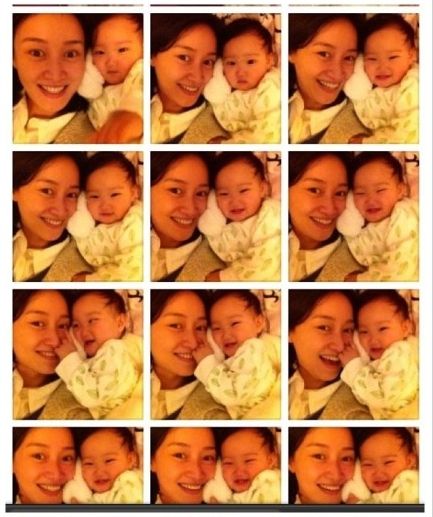 趙子琪曬與女兒24連拍 小青橙開心大笑萌態十足