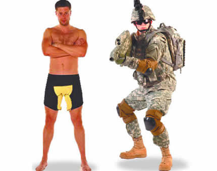 給駐阿美軍配發的防彈內褲