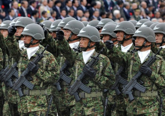 原文配圖：日本自衛隊。