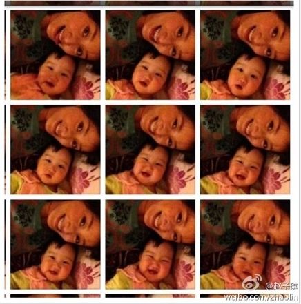 趙子琪曬與女兒24連拍 小青橙開心大笑萌態十足