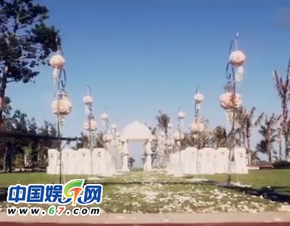丁丁婚禮現場