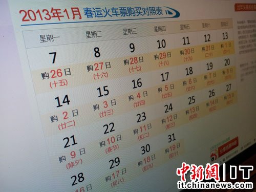 今起可網購除夕火車票 搶票瀏覽器仍可正常使用