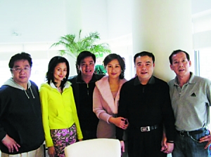 圖為唐季禮與藍燕昔日合照。