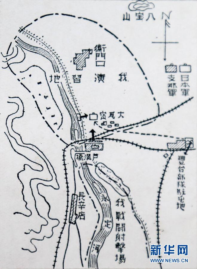 （抗戰勝利70周年）（1）重慶公開抗戰檔案資料圖 揭日本發動“盧溝橋事變”陰謀