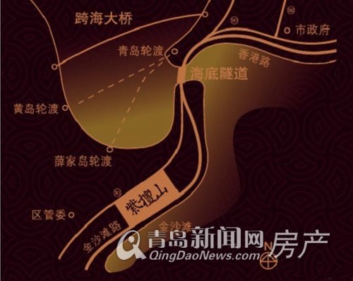 紫檀山區位圖